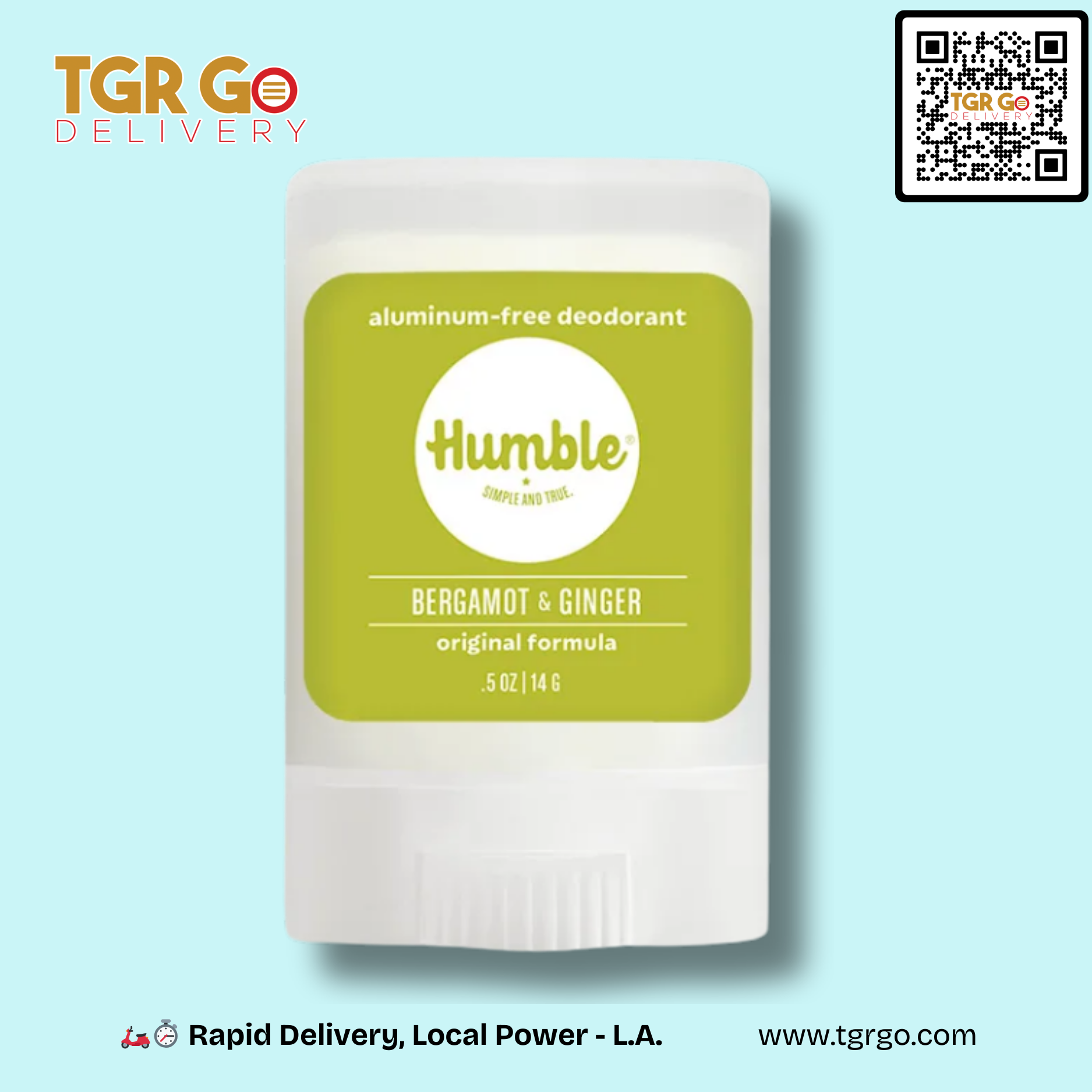 Humble - Deodorant Original Formula Organic Travel Size .5oz