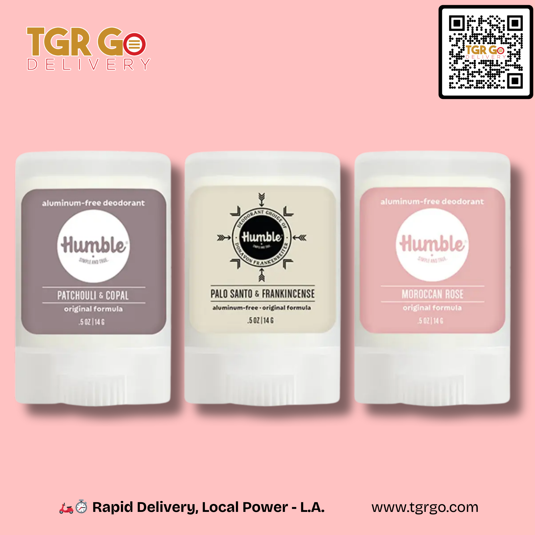 Humble - Deodorant Original Formula Organic Travel Size .5oz