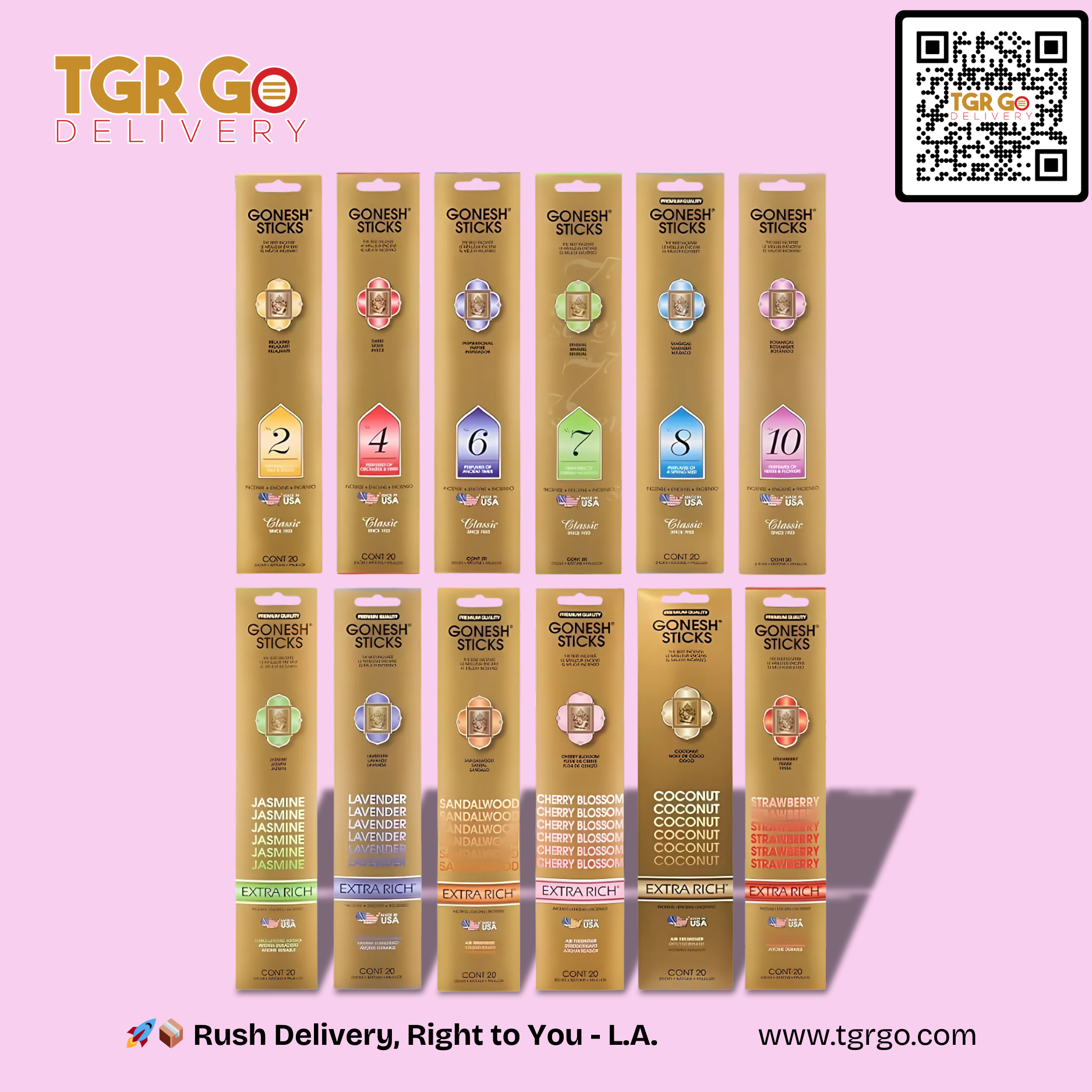 Gonesh - Aroma Incense Sticks 20ct