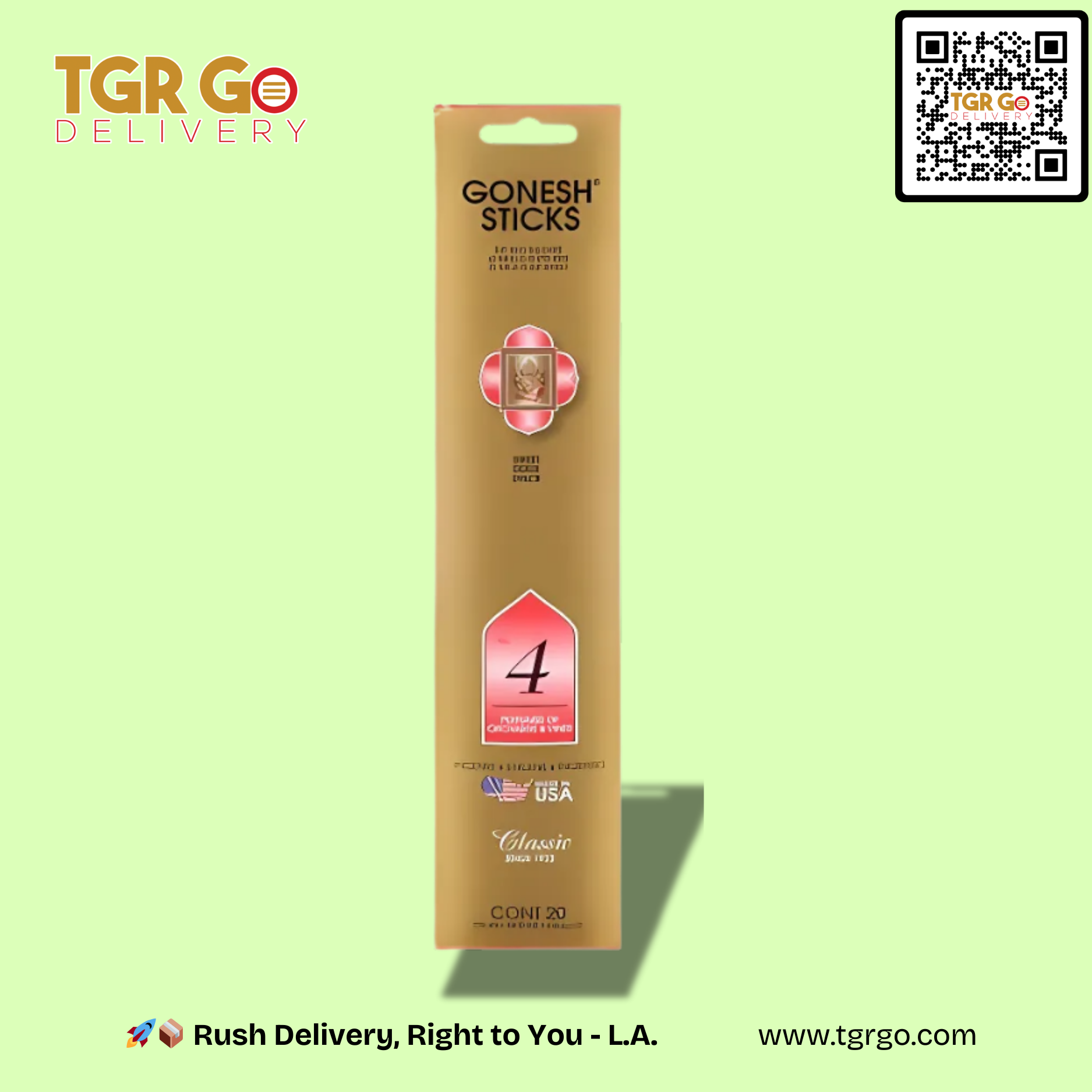 Gonesh - Aroma Incense Sticks 20ct