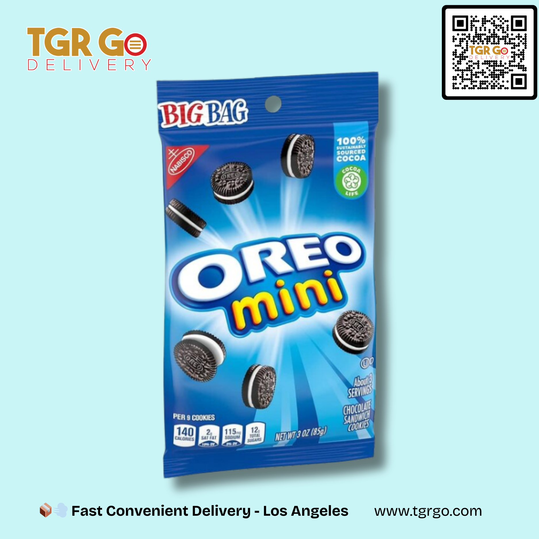 Oreo - Chocolate Sandwich Cookies Mini 3oz