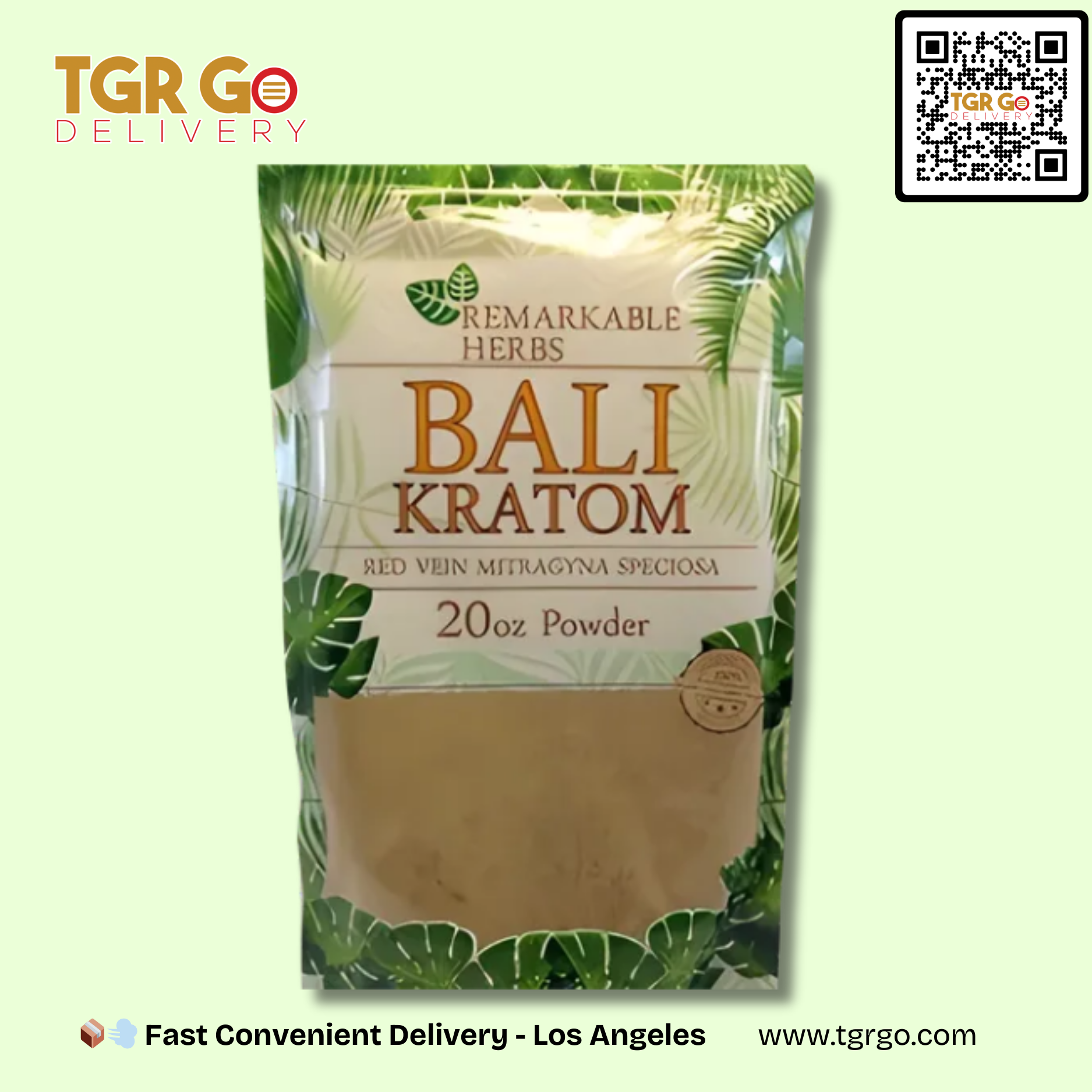 Remarkable Herbs - Kratom Powder Red Vein Bali 20oz