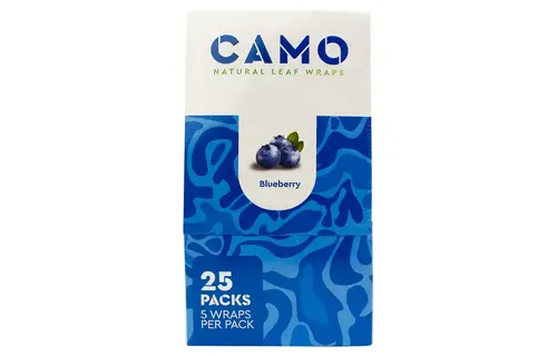 Afghan Hemp - Natural Leaf Wraps CAMO 5ct Blueberry