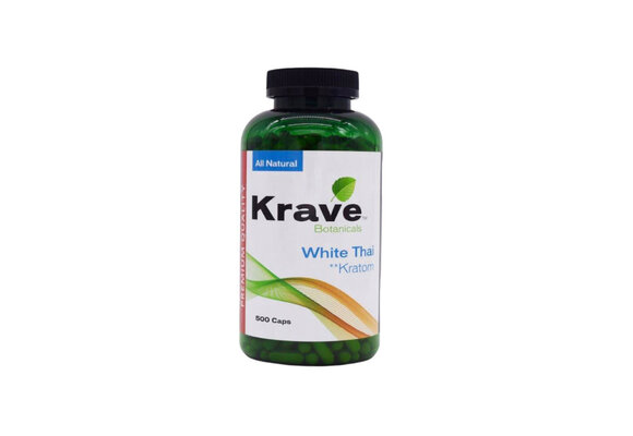 Krave - Kratom Capsule White Thai 500ct