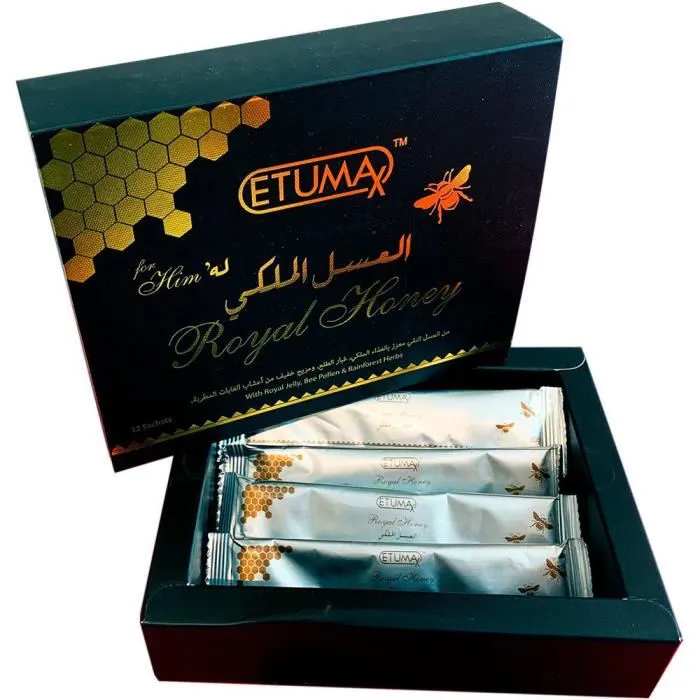 Etumax - Natural Male Libido Enhancement Booster Royal Honey PLUS SILVER 20g Full Box