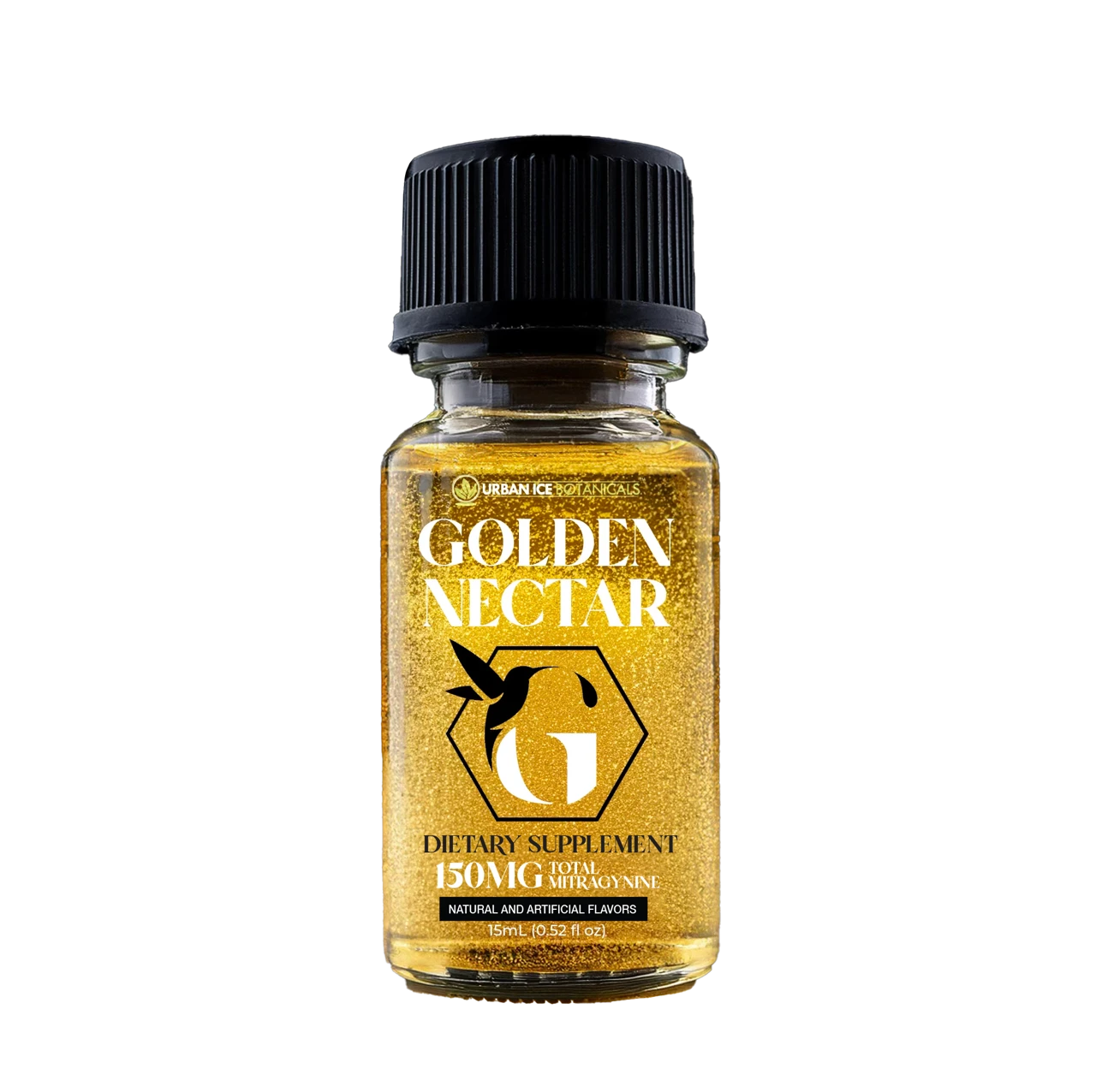 Urban Ice Botanicals - Kratom Supplement Golden Nectar 150mg 15mL