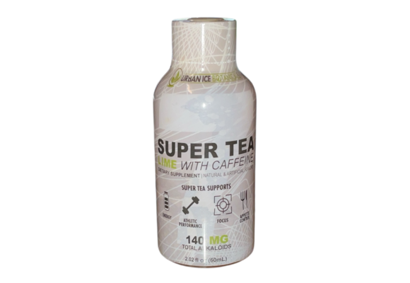 Urban Ice Botanicals - Kratom Supplement Super Tea w Lime & Caffeine 140mg 60mL