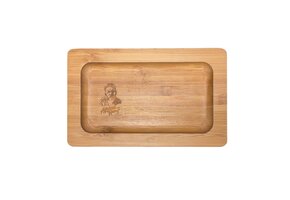 Afghan Hemp - Rolling Tray Wood Small 5.5"