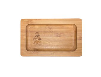 Afghan Hemp - Rolling Tray Wood Small 5.5"