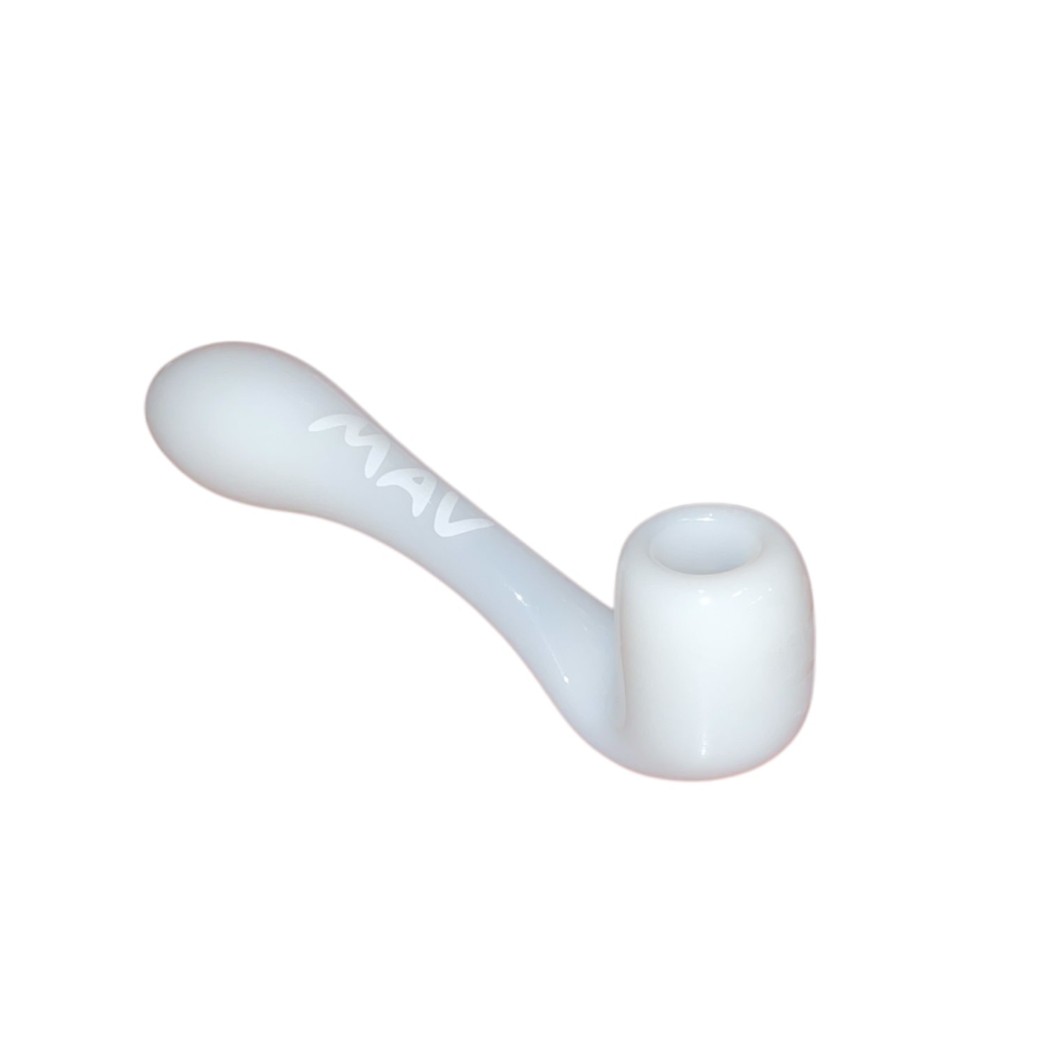 MAV - Hand Pipe Sherlock 5" White
