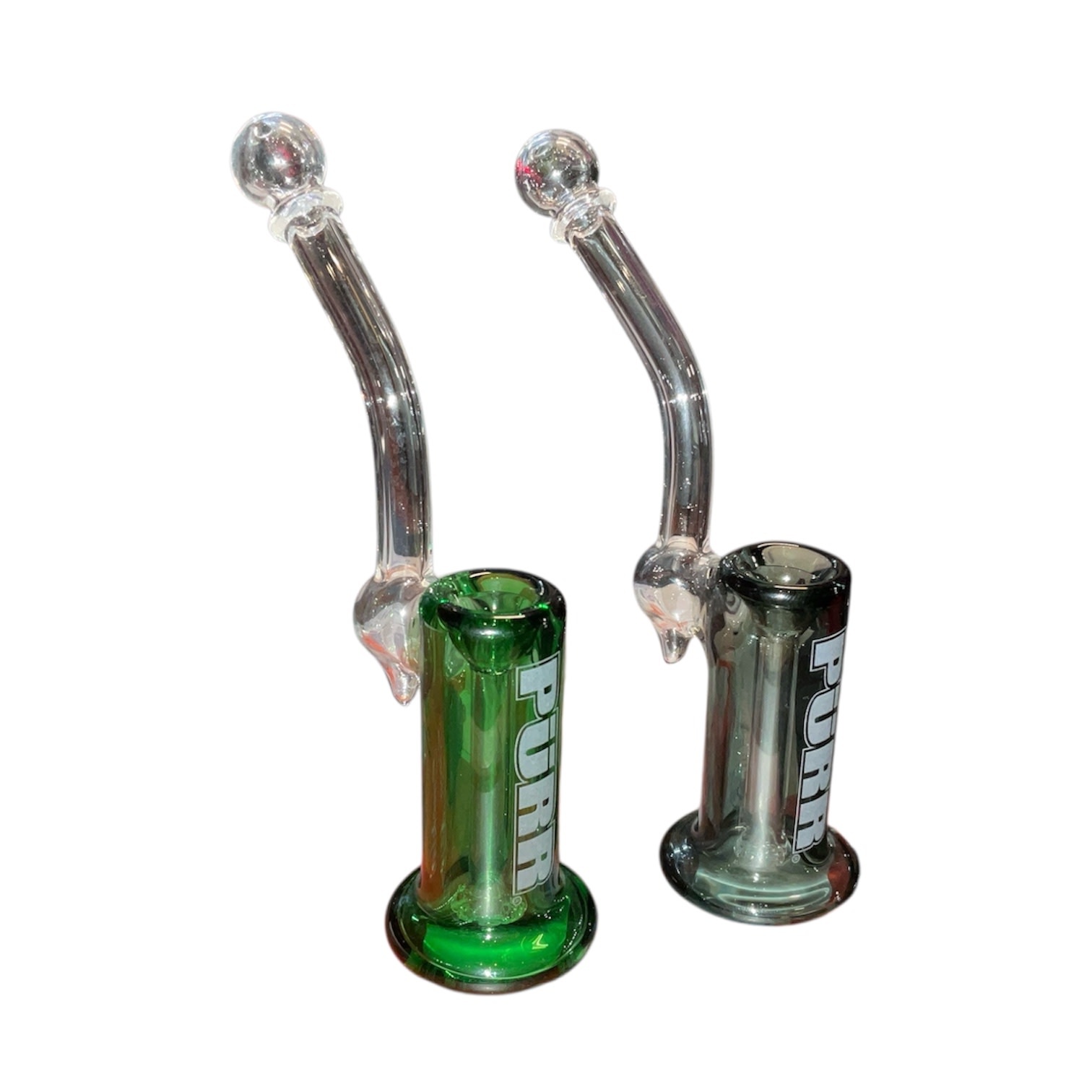 Purr Glass - Bubbler Pipe Small Sherlock 6"