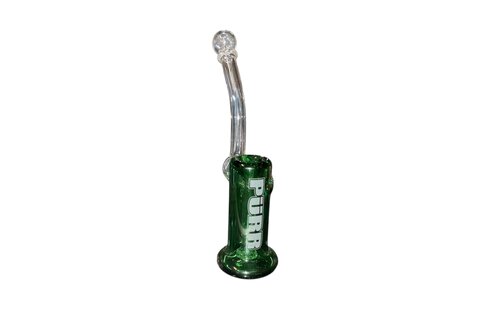 Purr Glass - Bubbler Pipe Small Sherlock 6"