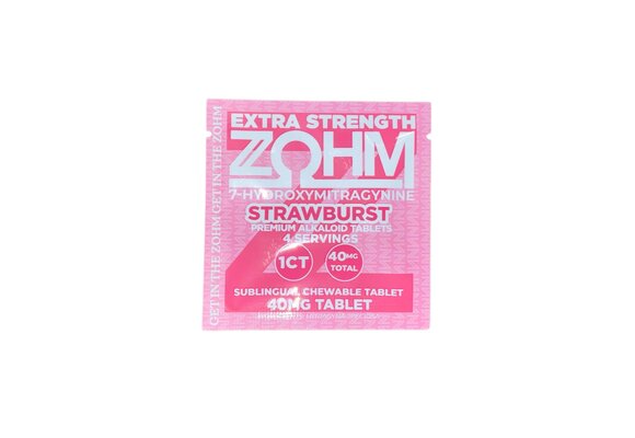 ZOHM - 7-Hydroxymitragynine Kratom Extract Tablet 1ct 40mg Strawburst