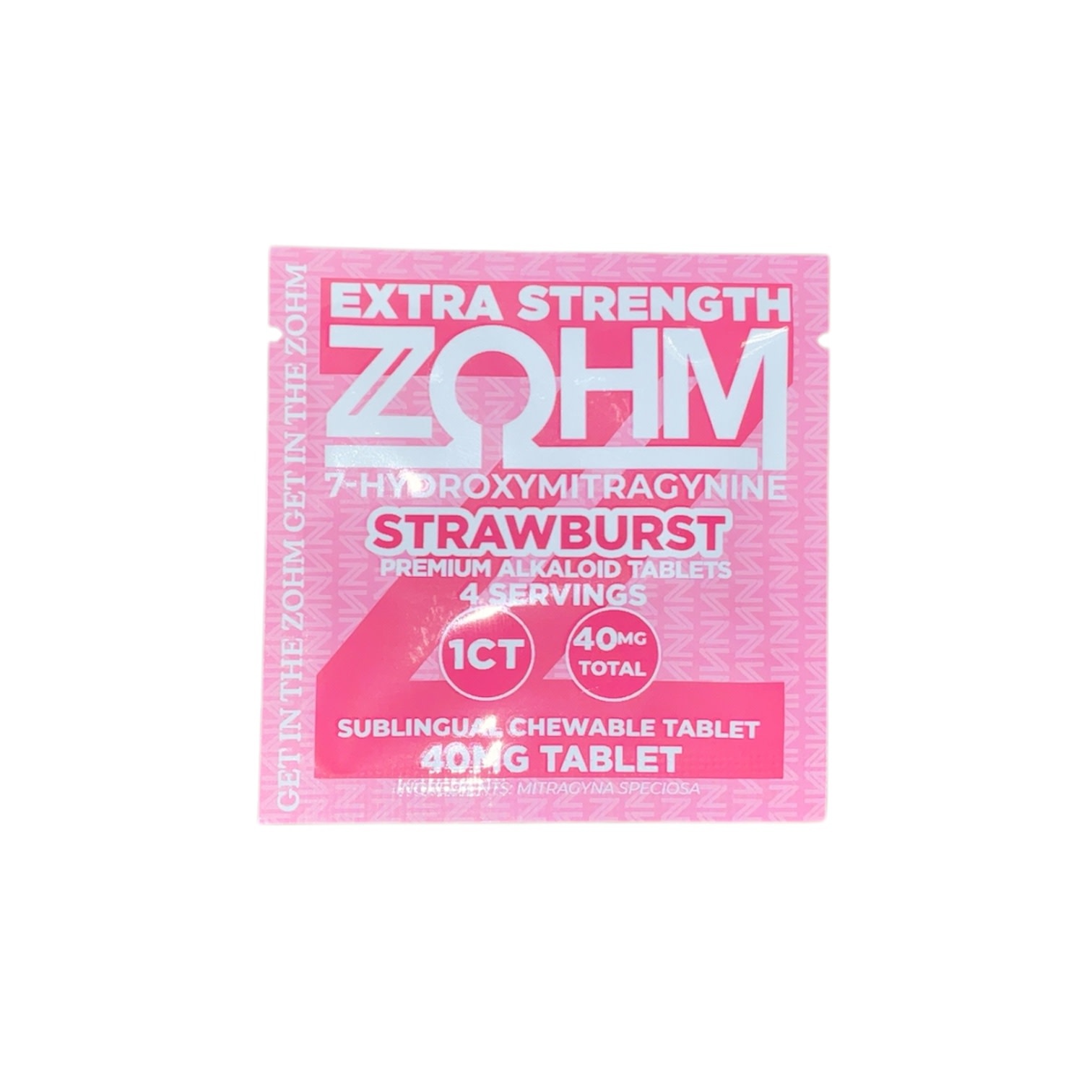 ZOHM - 7-Hydroxymitragynine Kratom Extract Tablet 1ct 40mg Strawburst