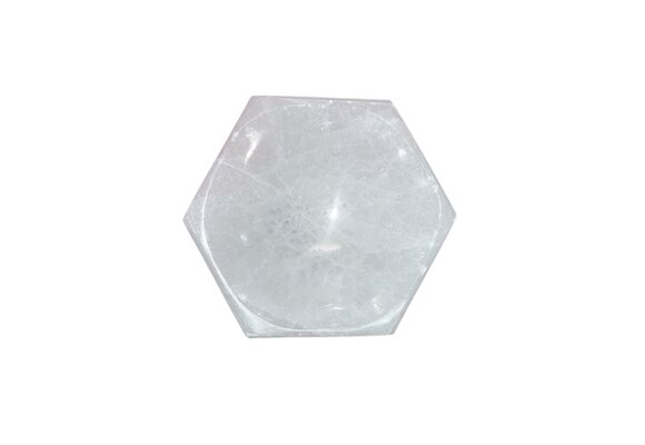 TGR - Crystal Bowl Selenite 4.5" Octagon