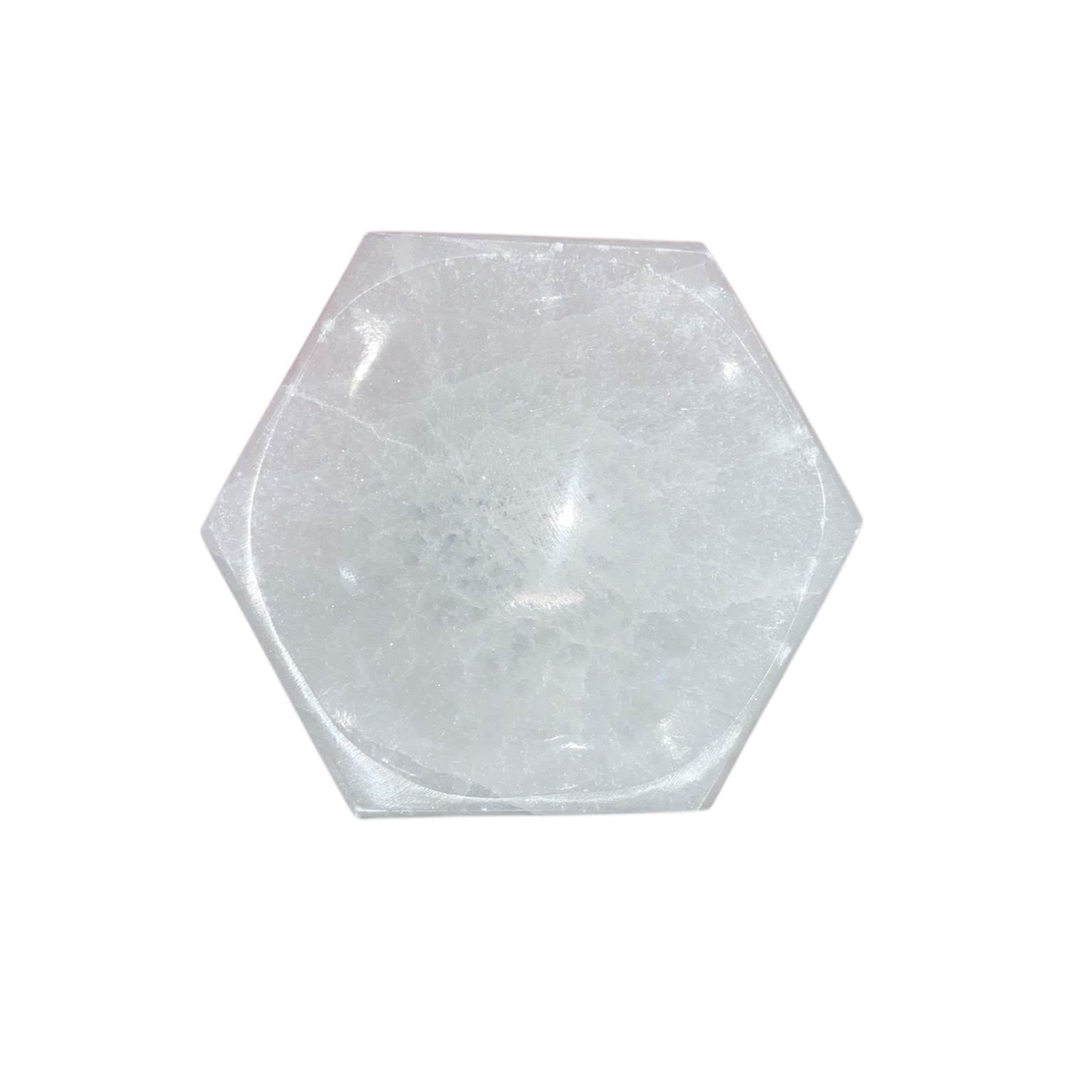 TGR - Crystal Bowl Selenite 4.5" Octagon
