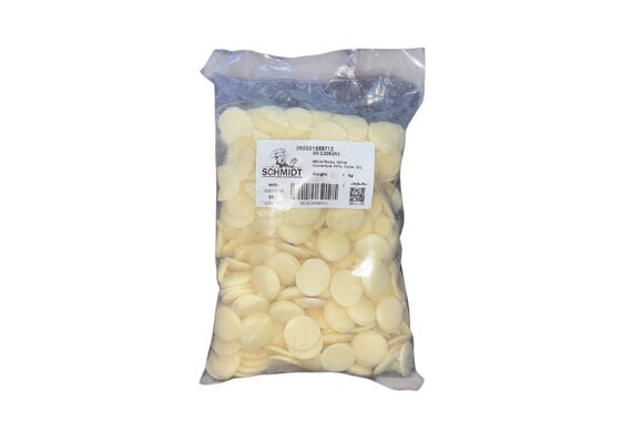 Schmidt - White Chocolate Niobo Couverture Tokens 1kg