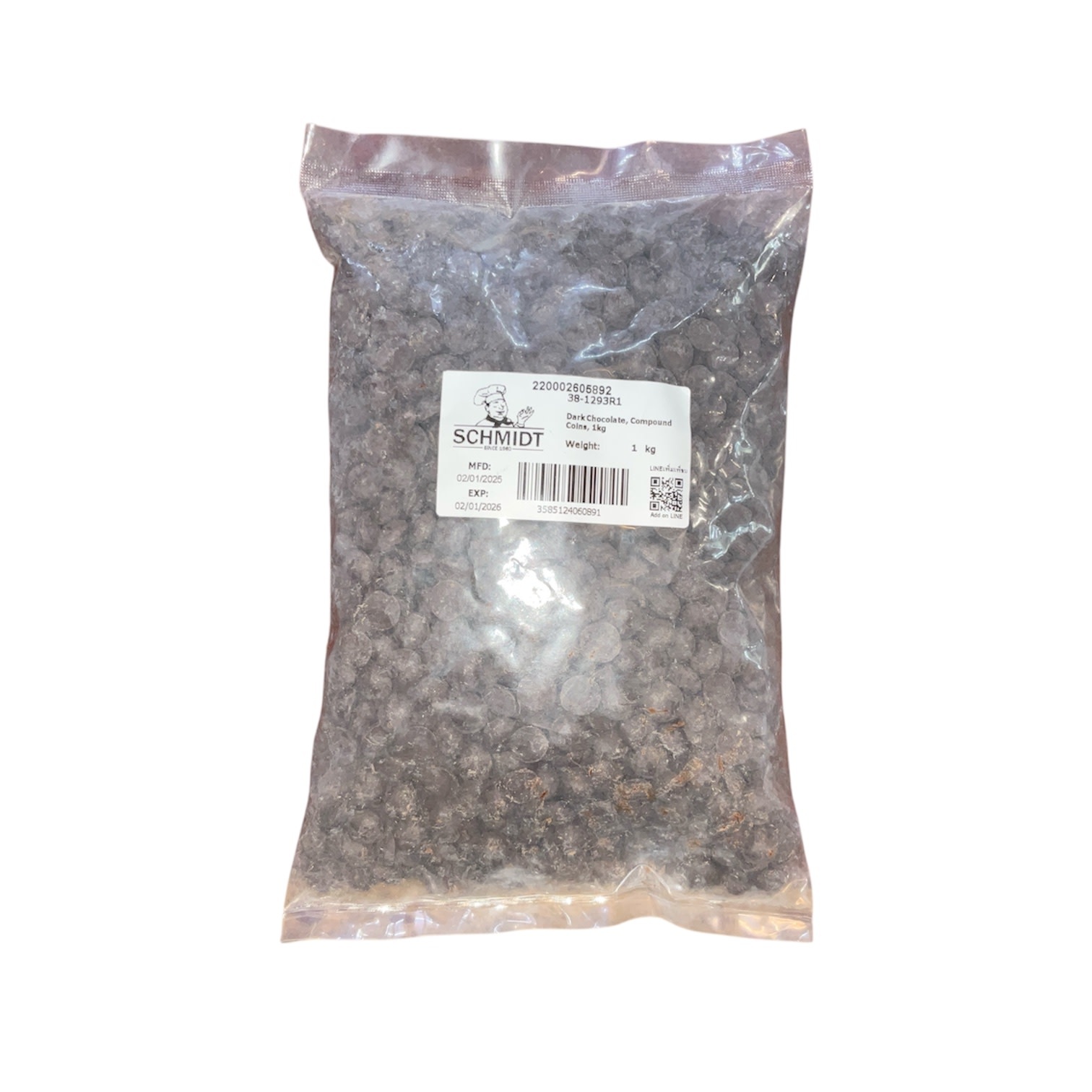 Schmidt - Dark Chocolate Compound Coins 1kg