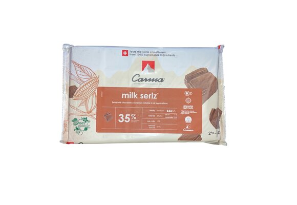 Carma - Milk Seriz Swiss Chocolate Block 2kg 4.41lbs