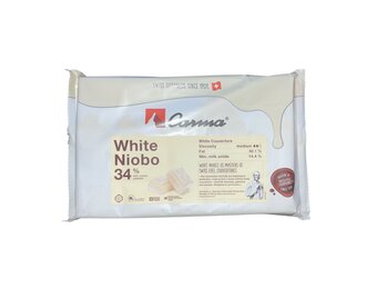 Carma - White Niobo Swiss Chocolate Block 2kg 4.41lbs