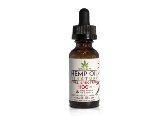 Green Leaf - CBD Tincture Oil Hemp Full Spectrum 30ml 1100mg (Water Based)