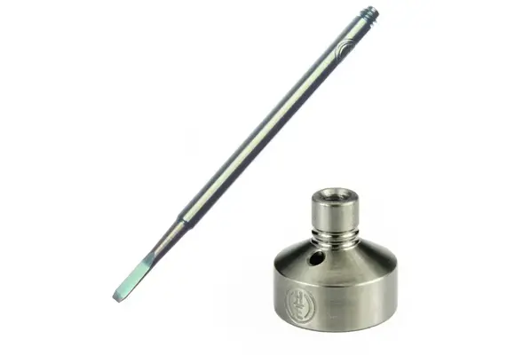 Highly Educated - Mini Cap & Flat Tip Pick Titanium 4"