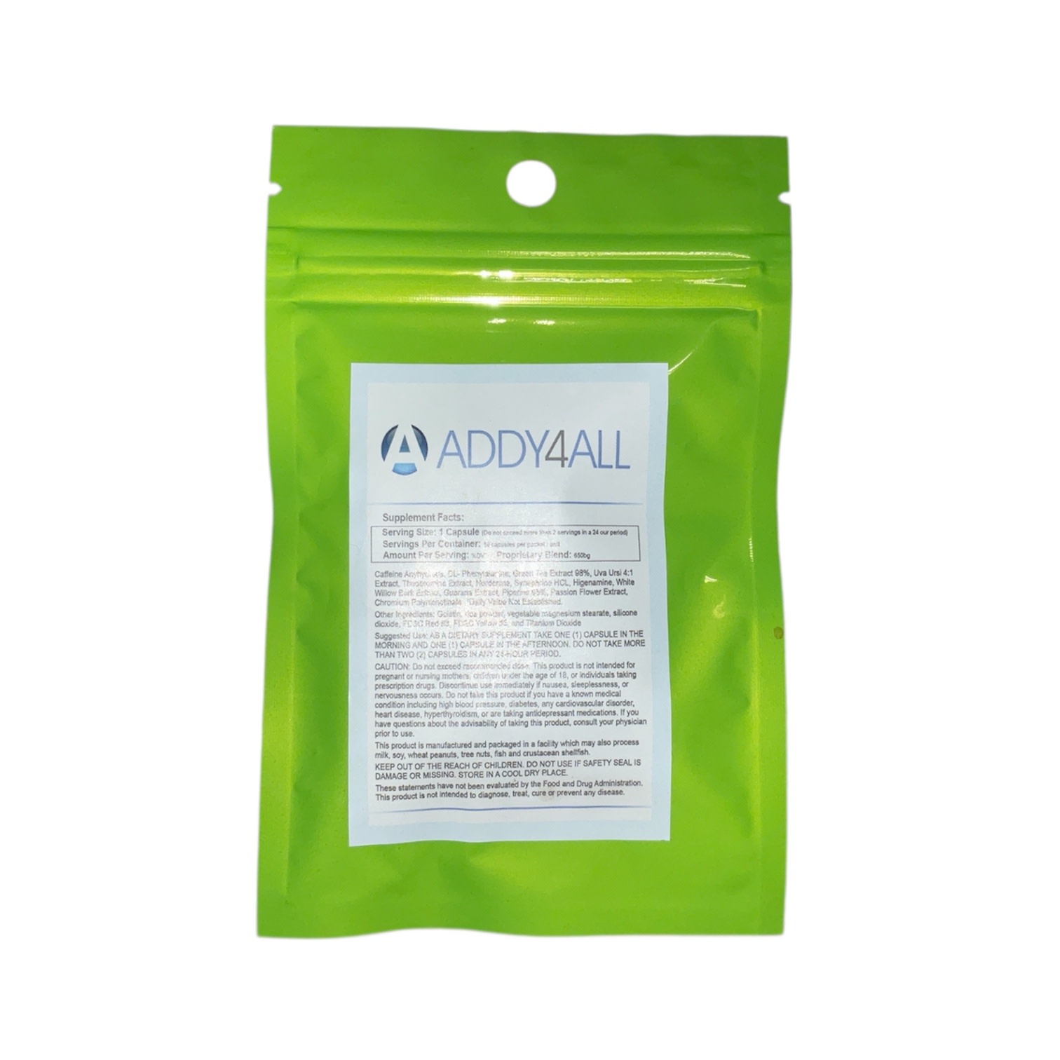 Addy4All - Supplement Capsule Propietary Blend 10ct 650mg