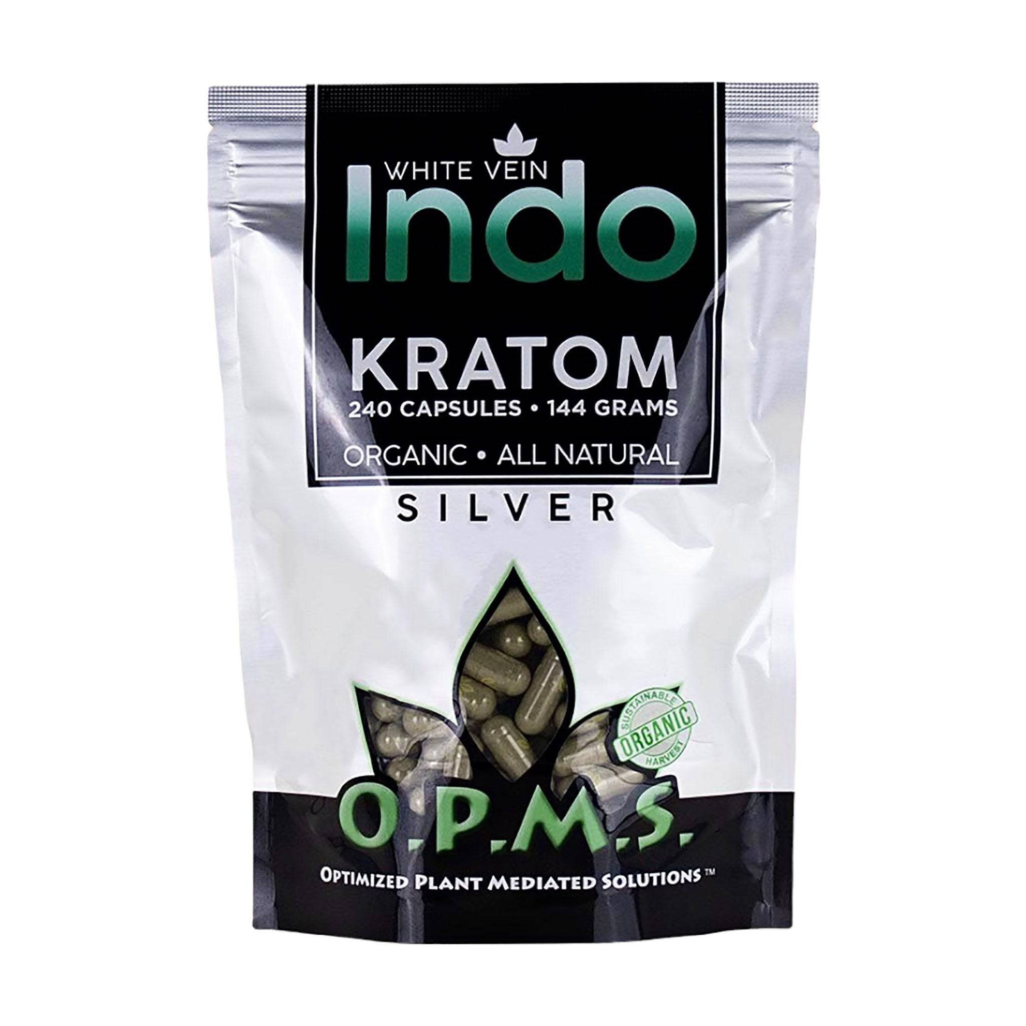 OPMS - Kratom Capsules Silver Indo 72g (120 caps)