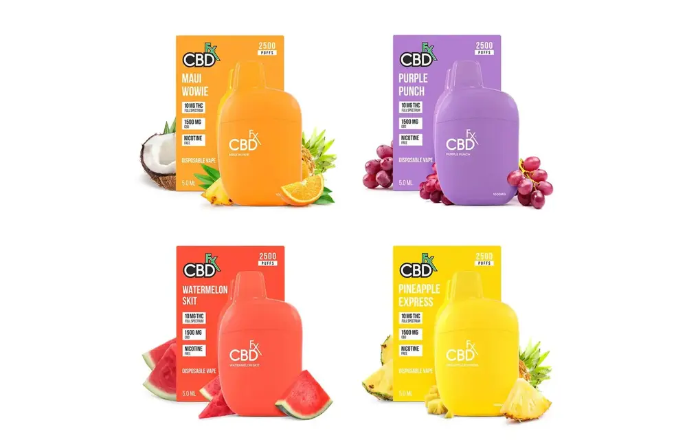 CBDfx - CBD Disposable Vape 2500 Puffs 1500mg