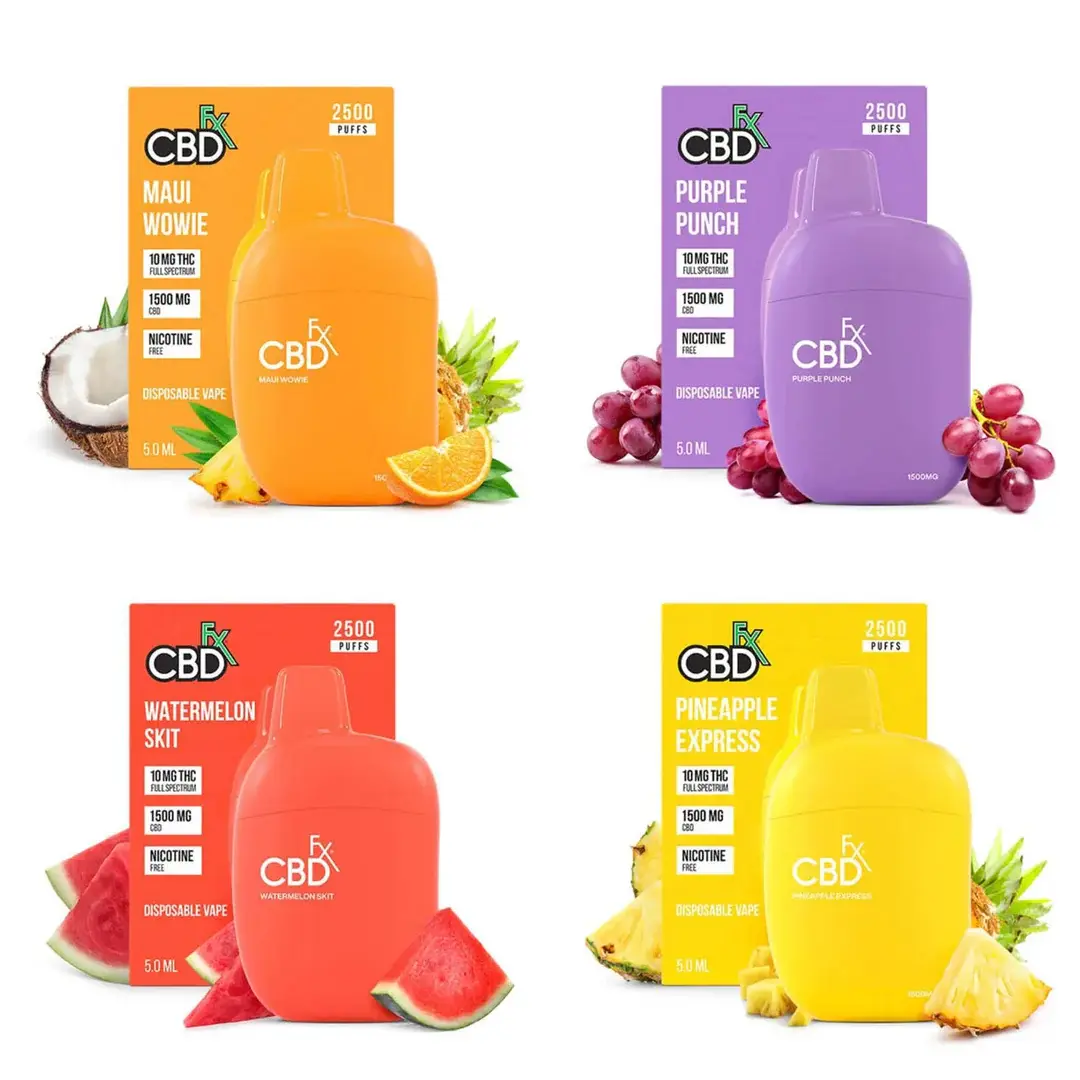 CBDfx - CBD Disposable Vape 2500 Puffs 1500mg