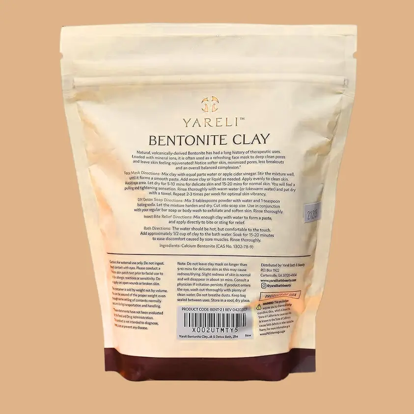Yareli - Pore Detox Facial Mask Bentonite Volcanic Clay 2lbs