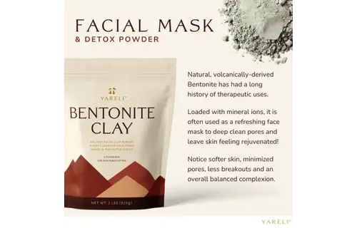 Yareli - Pore Detox Facial Mask Bentonite Volcanic Clay 2lbs