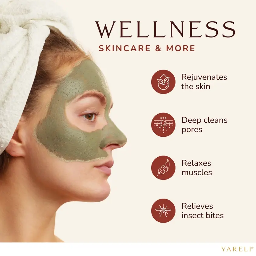 Yareli - Pore Detox Facial Mask Bentonite Volcanic Clay 2lbs