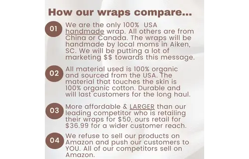 Roots and Leaves - Castor Oil Wrap Reusable Large