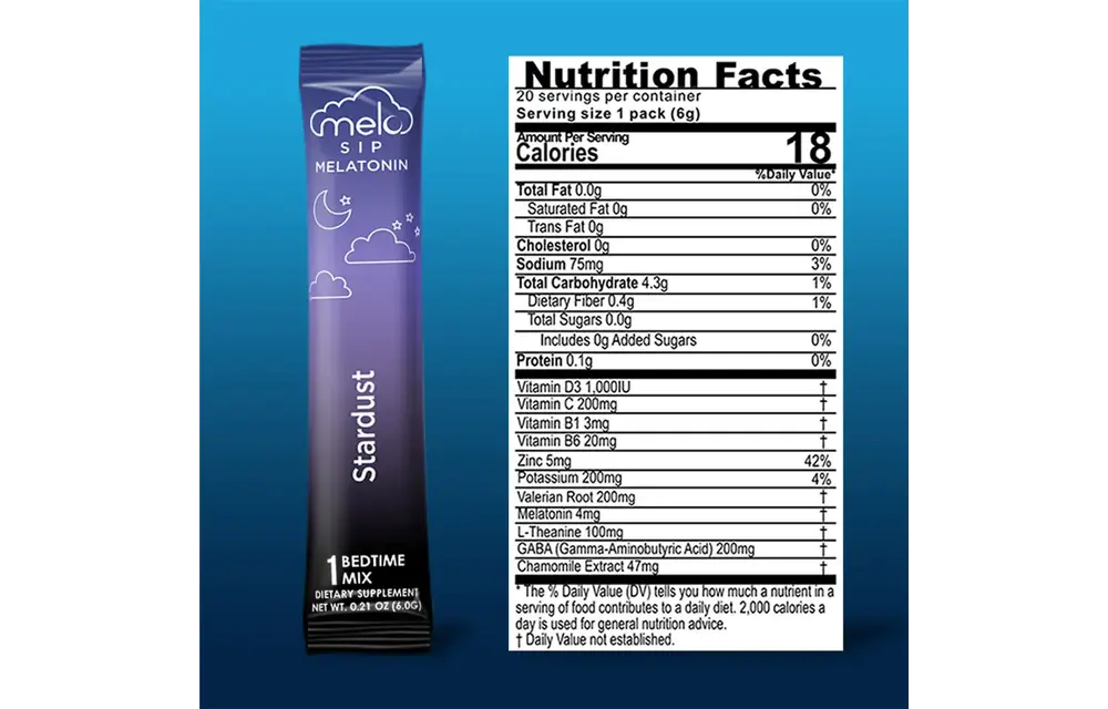 Melo - Melatonin Sip Nighttime Sleep Powder Mix 10ct