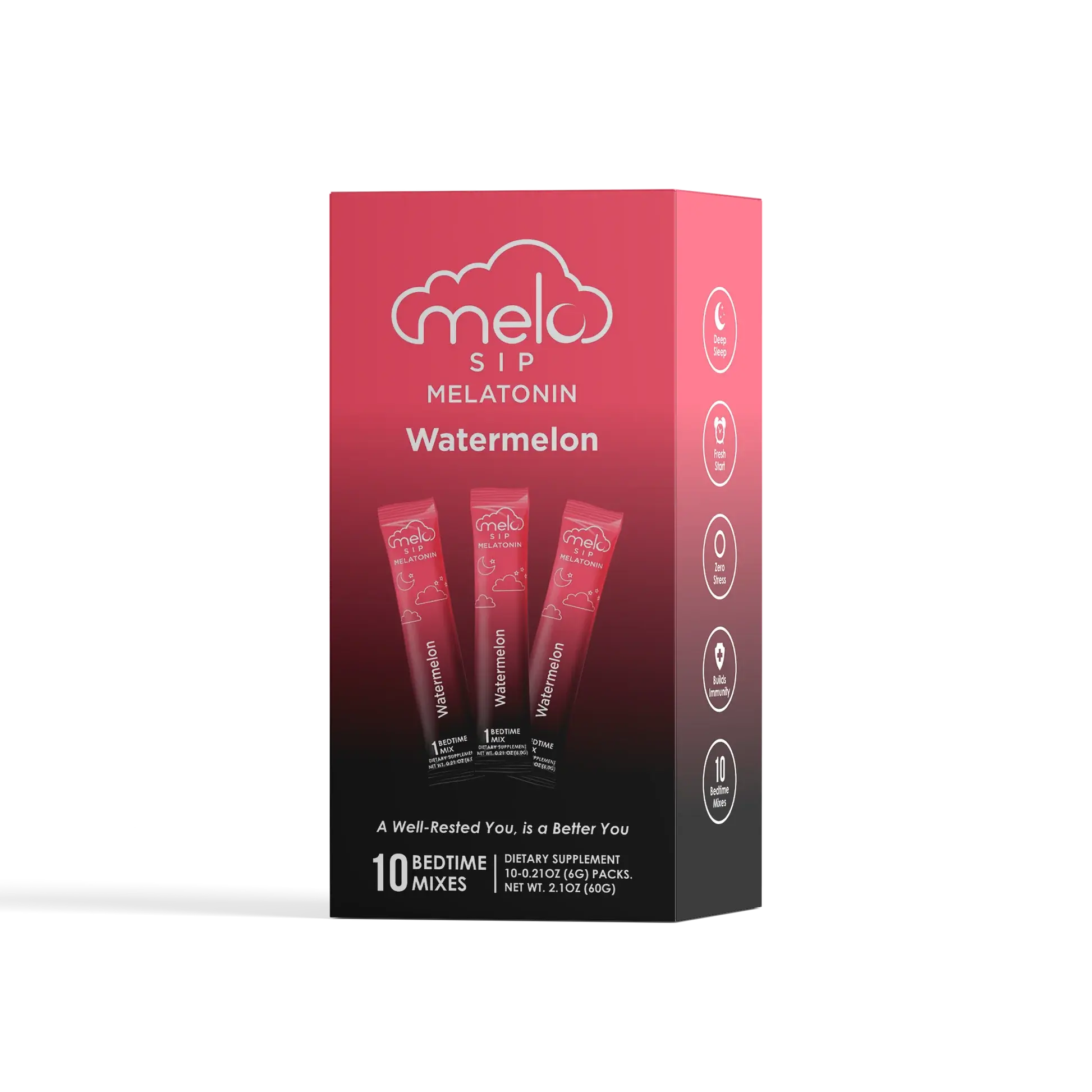 Melo - Melatonin Sip Nighttime Sleep Powder Mix 10ct