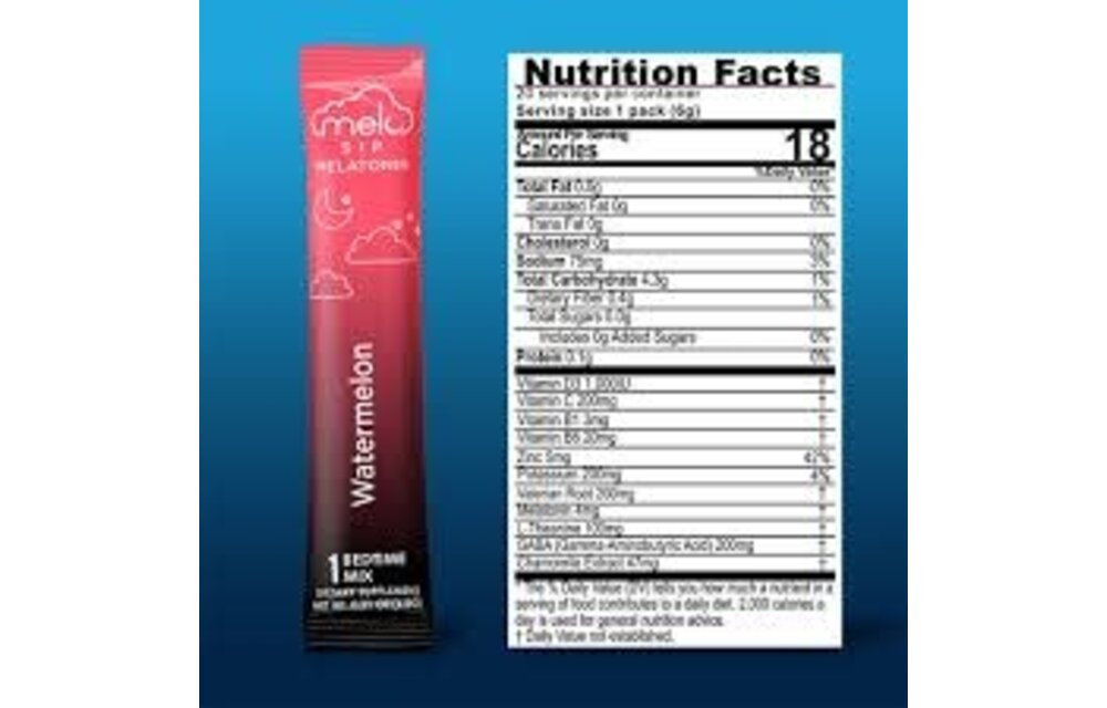 Melo - Melatonin Sip Nighttime Sleep Powder Mix 10ct