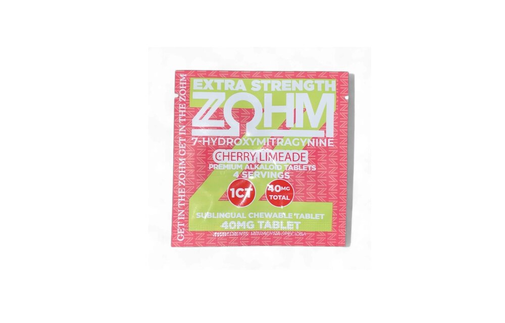 ZOHM - 7-Hydroxymitragynine Kratom Extract Tablet 1ct 40mg Cherry Limeade