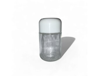 TGR - Container Glass Jar w/ Bullet Lid 4oz White