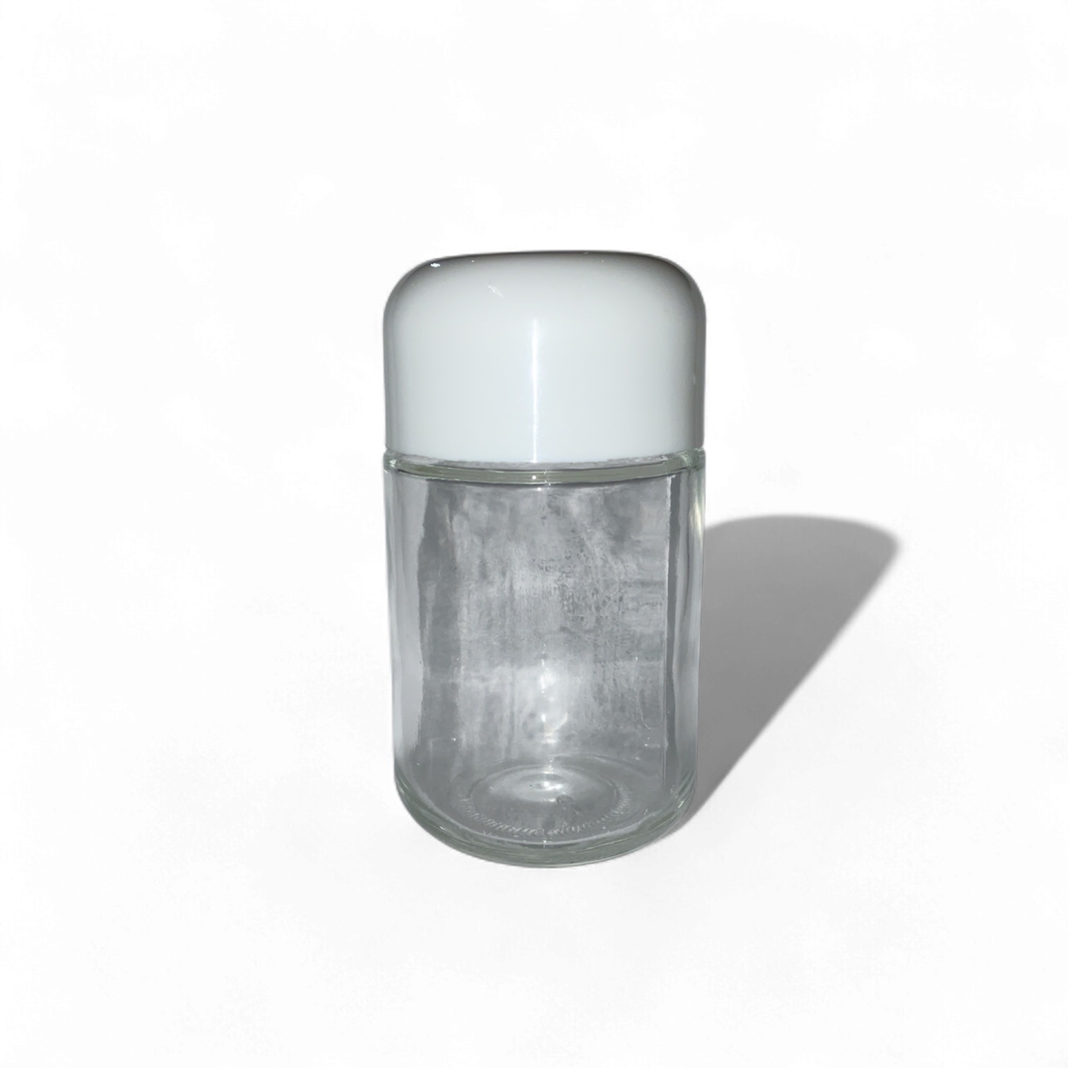 TGR - Container Glass Jar w/ Bullet Lid 4oz White