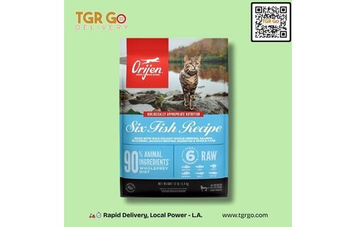 Orijen - Premium Cat Food Six Fish Recipe 12lbs All Breeds & Stages