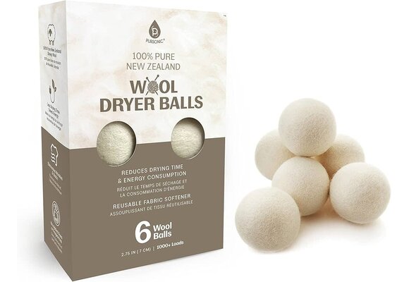 Pursonic - Wool Dryer Balls 100% New Zealand 6ct