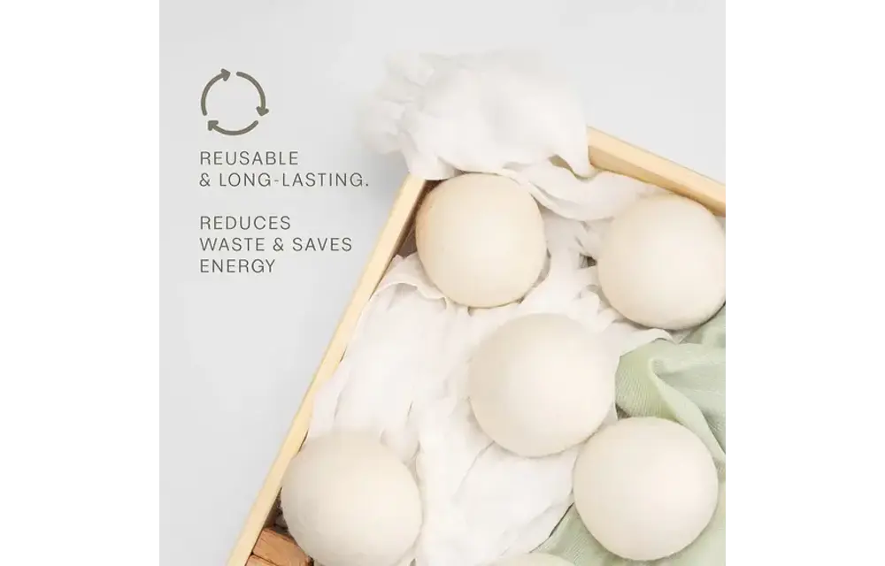 Pursonic - Wool Dryer Balls 100% New Zealand 6ct