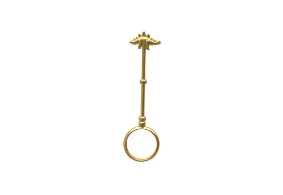 Peace Flower -  Roach Clip Stegosaurus