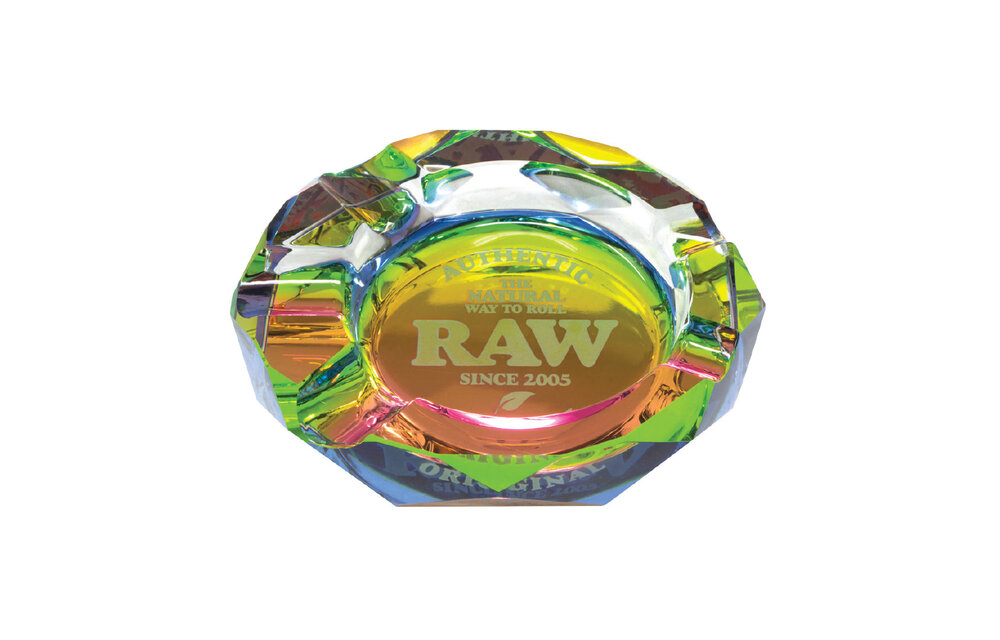 RAW - Ashtray Glass Phat Rainbow