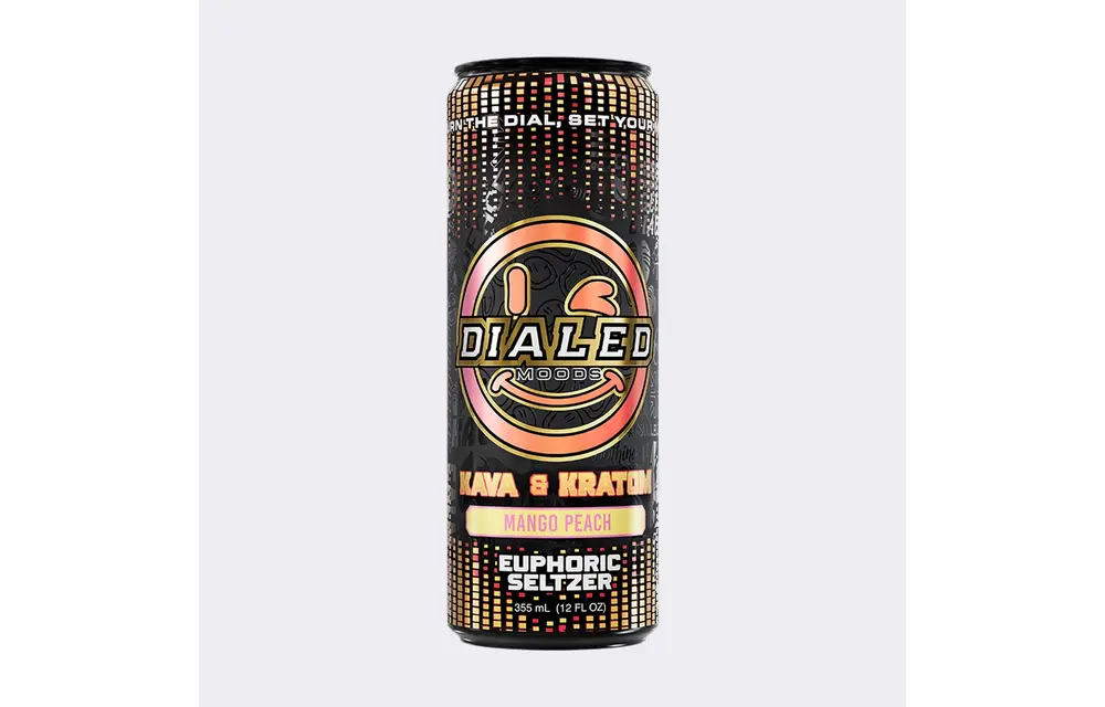Dialed Moods - Kratom + Kava Euphoric Seltzer 190mg Caffeine 355mL