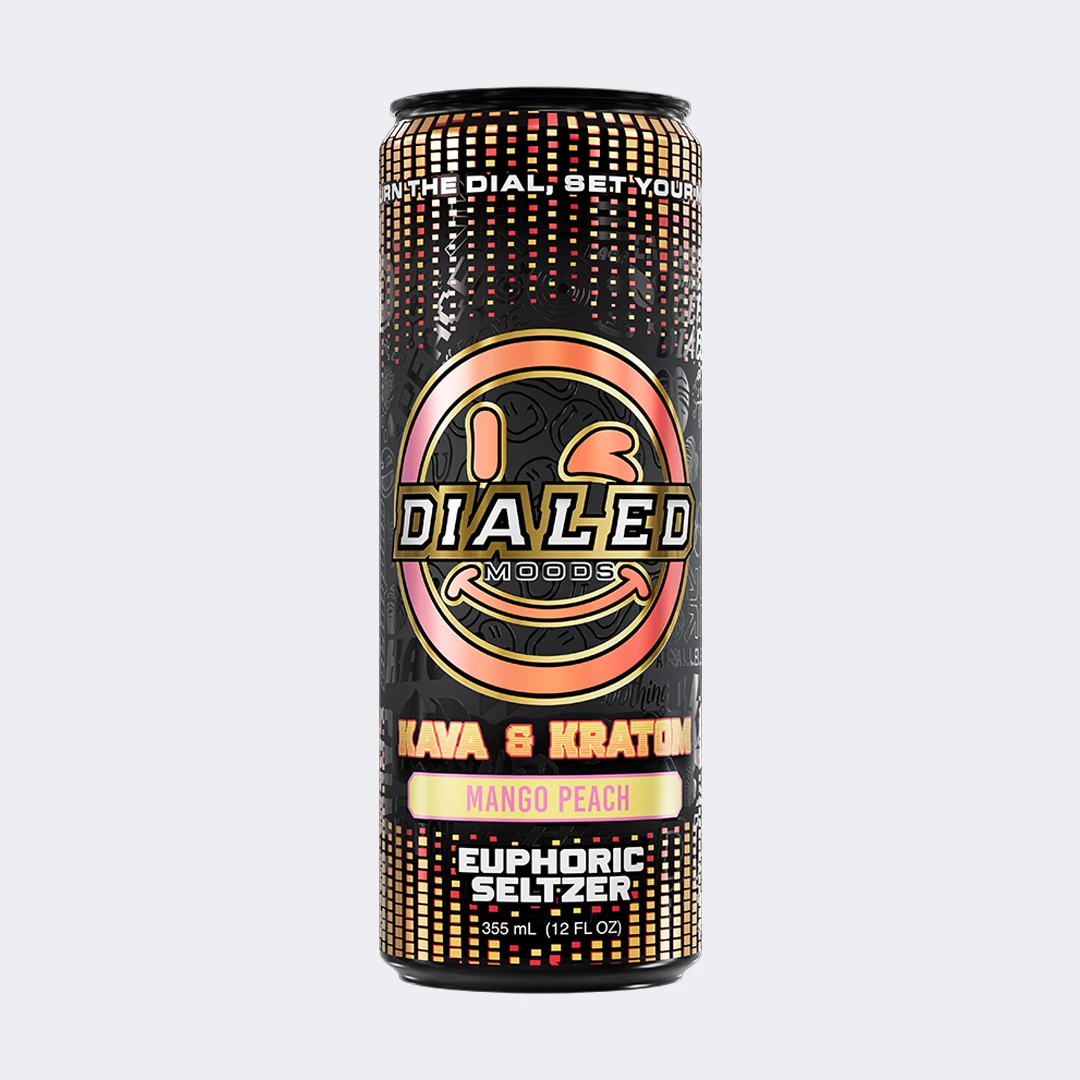 Dialed Moods - Kratom + Kava Euphoric Seltzer 190mg Caffeine 355mL