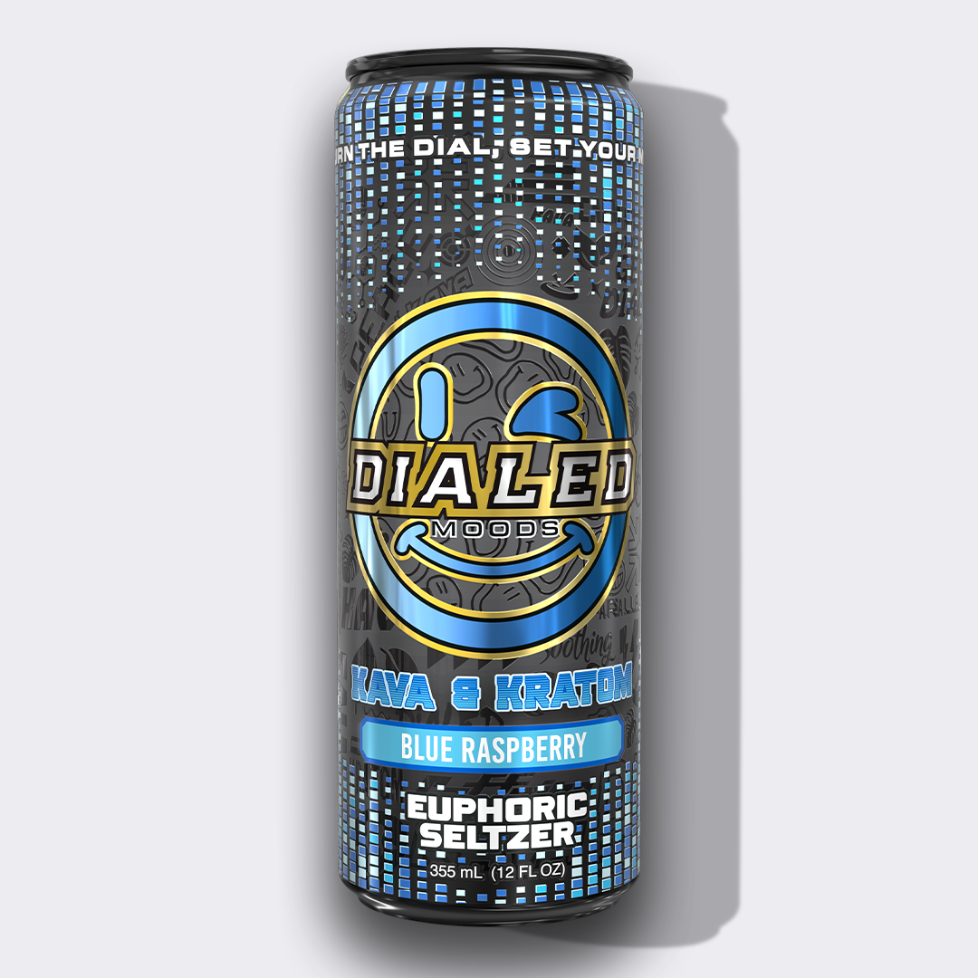 Dialed Moods - Kratom + Kava Euphoric Seltzer 190mg Caffeine 355mL
