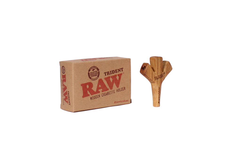 Raw - Cigarette Holder Wooden Trident
