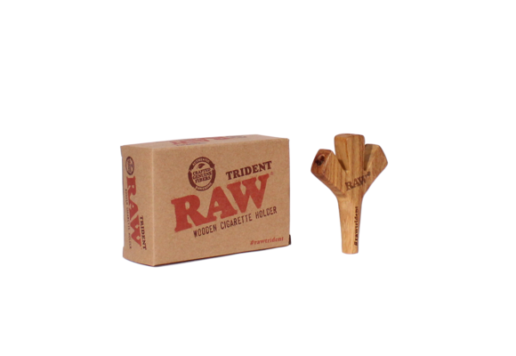 Raw - Cigarette Holder Wooden Trident